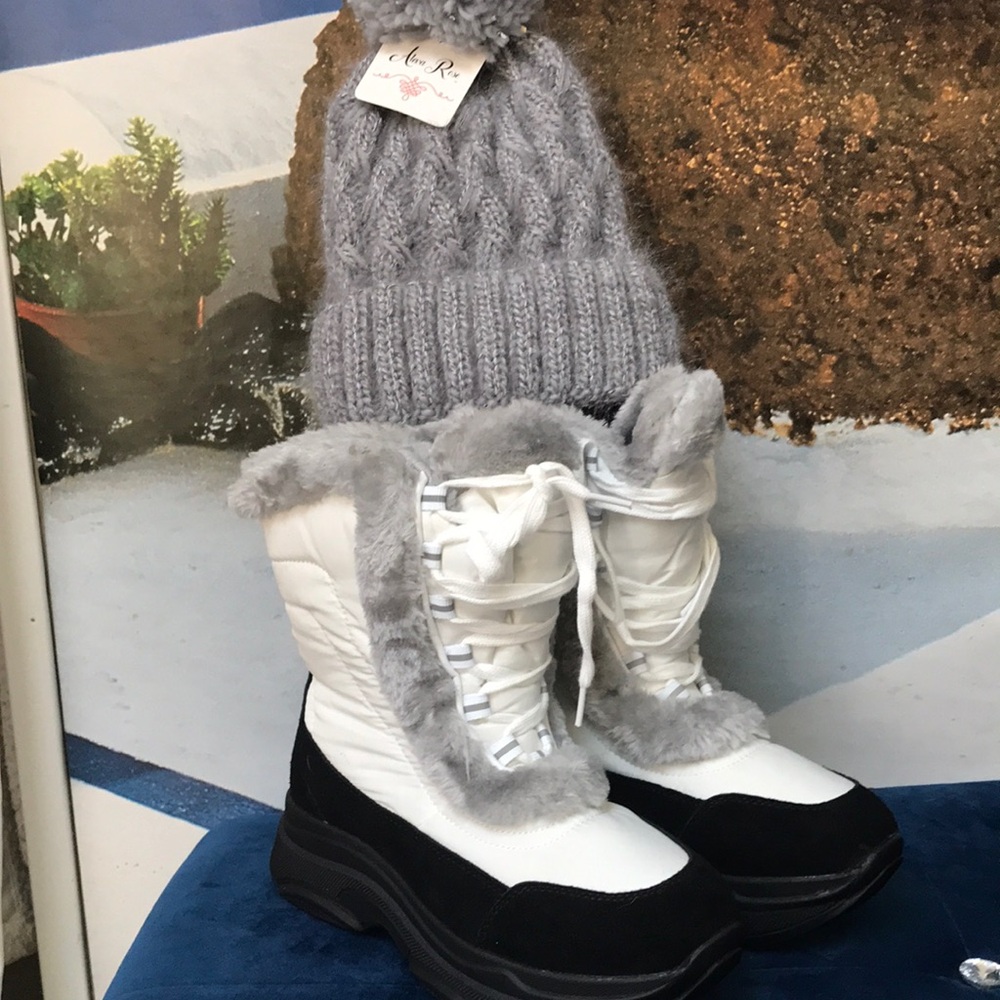 Apres white boot combo